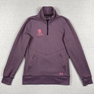 Under Armour Sweatshirt Womens Small Semi Fitted 1/4 Zip Wounded Warrior Project